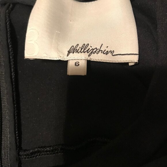 3.1 Phillip Lim Black Crew Neck Blouse Size 6 - Picture 6 of 7